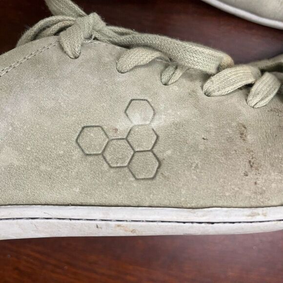 VivoBarefoot Addis Mens Gray Sneakers 11.5 45M Leather Trainer Low Top Lace Up - Picture 3 of 6